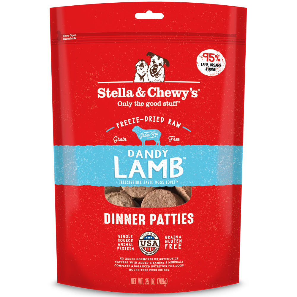 Stella & Chewy's Dandy Lamb Raw Freeze Dried Dinner Patties