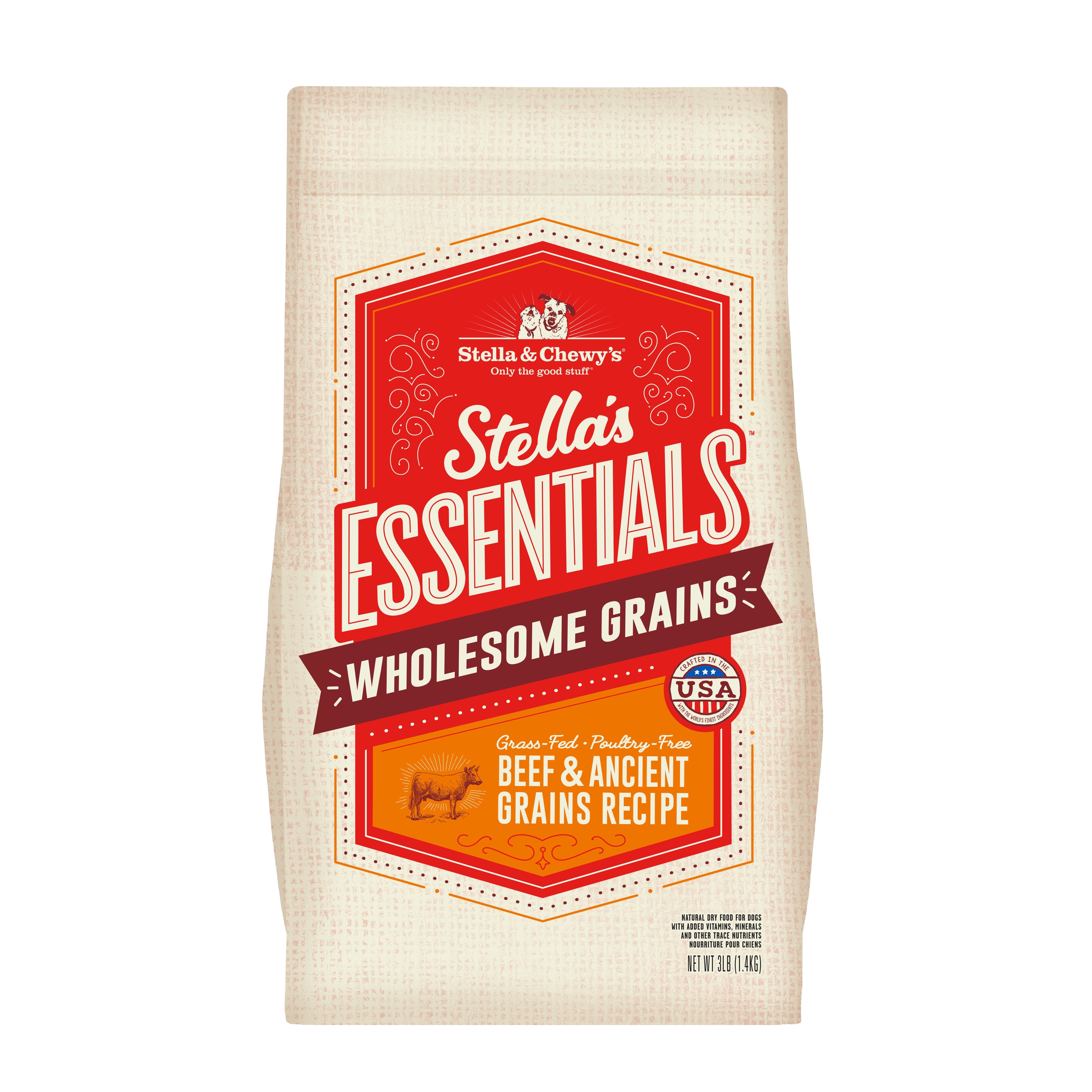 Stella & Chewy's Essentials Beef & Ancient Grains Dry Dog Food