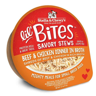 Stella & Chewy's Lil Bites Savory Stews Beef & Chicken Dinner in Broth