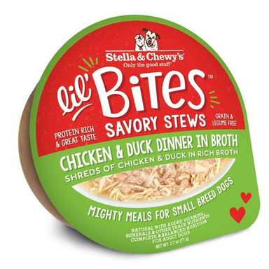 Stella & Chewy's Lil Bites Savory Stews Chicken & Duck Dinner in Broth