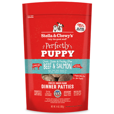Stella & Chewy's Perfectly Puppy Beef & Salmon Freeze-Dried Dinner Patties