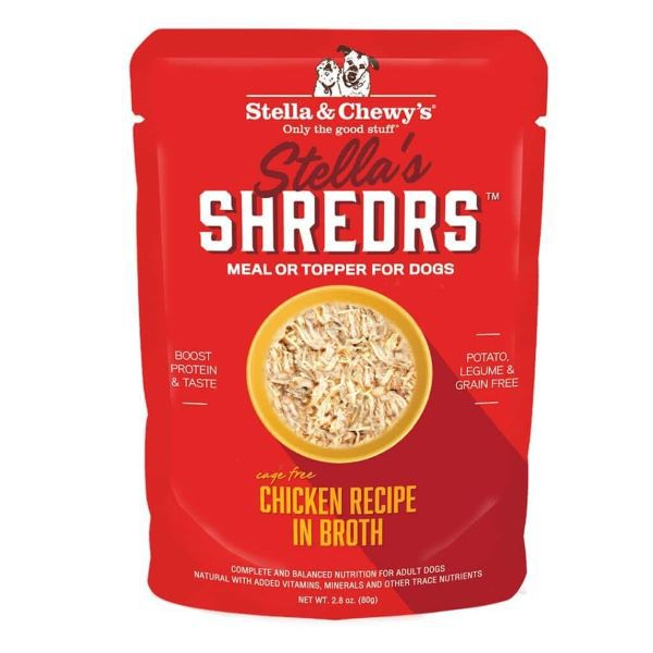 Stella & Chewy's Stella's Shredrs Cage-Free Chicken Recipe in Broth