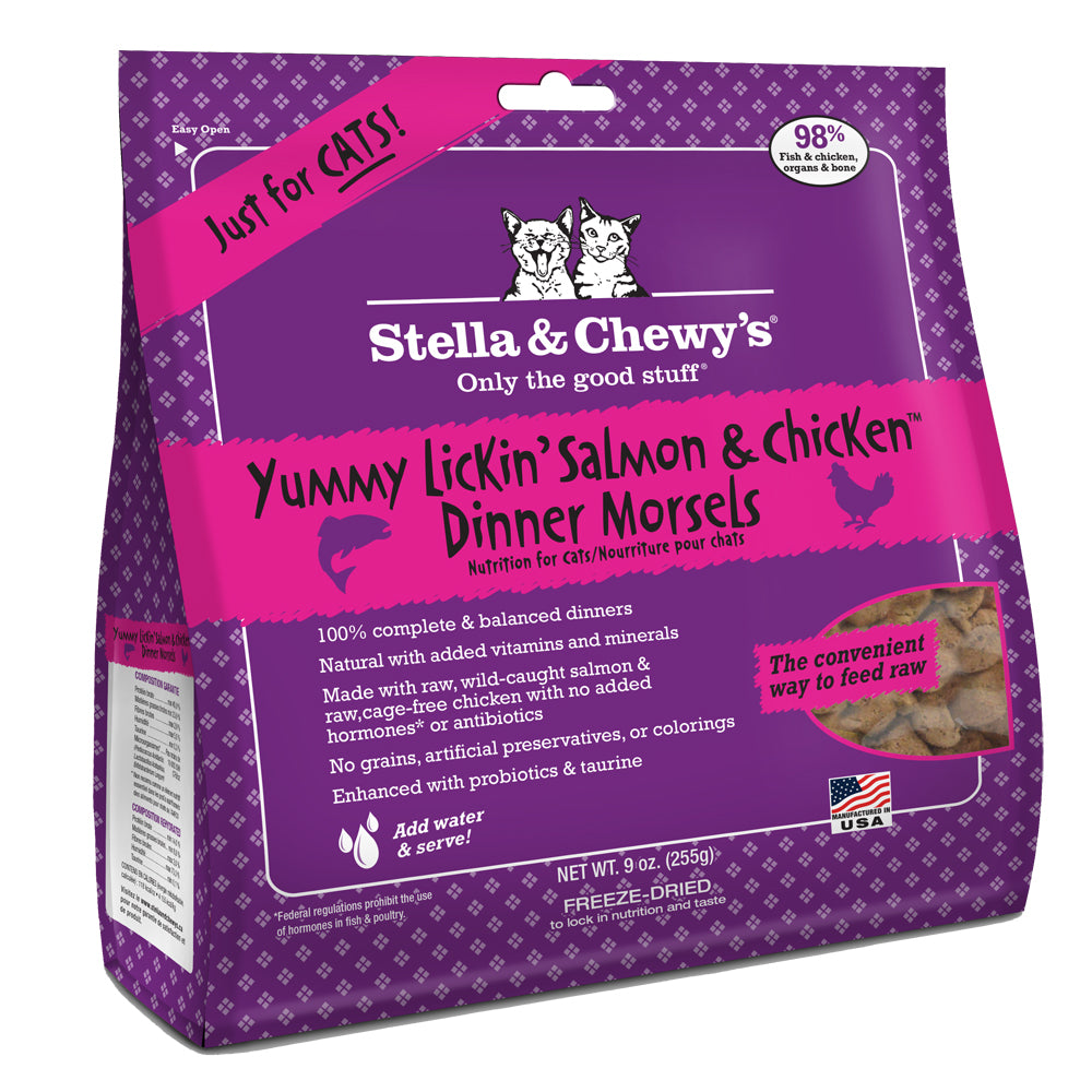 Stella & Chewy's Yummy Lickin' Salmon And Chicken Freeze Dried Dinner