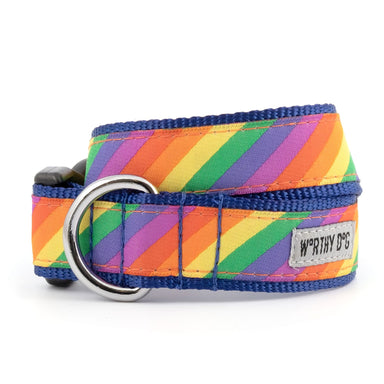 The Worthy Dog Rainbow Dog Collar