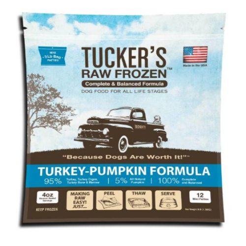 Turkey and Pumpkin Formula Raw Frozen Dog Food