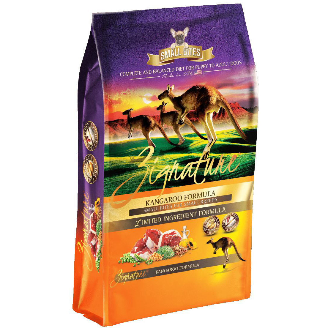 Zignature small clearance bites dog food