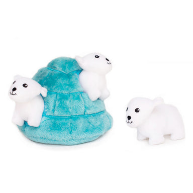 ZippyPaws Polar Bear Igloo Puzzle Toy