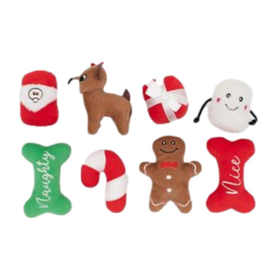 ZippyPaws Holiday Miniz Toys - Assorted