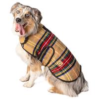 Tan Tartan Plaid Blanket Coat (Item #811919036109)