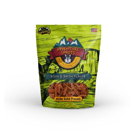 Adventure Shreds Bison & Bacon Dog Treats