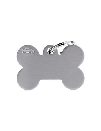XL Grey Bone Aluminum Tag