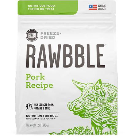 Rawbble Freeze Dried Dog Food Pork Recipe