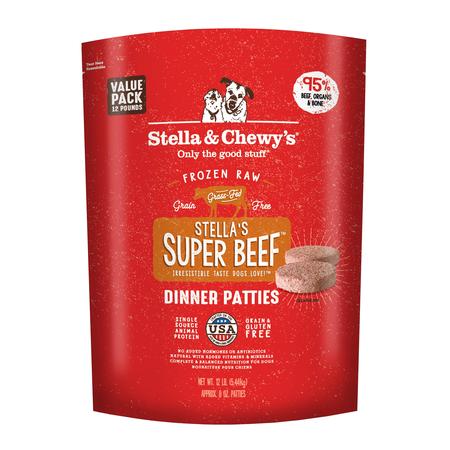 Stella's Super Beef Frozen Raw Dinner Patties