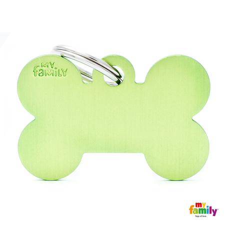 Big Bone Green Aluminum ID Tag