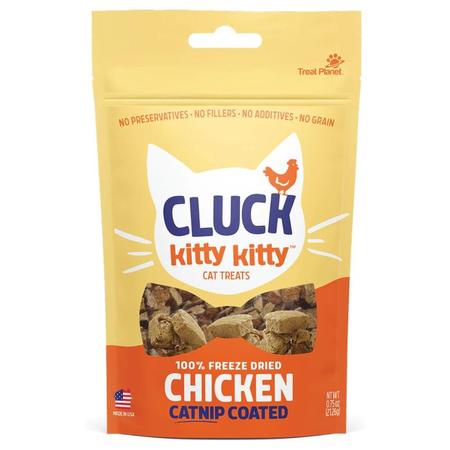 Cluck Kitty Kitty Chicken Catnip Coated Freeze Dried Cat Treats