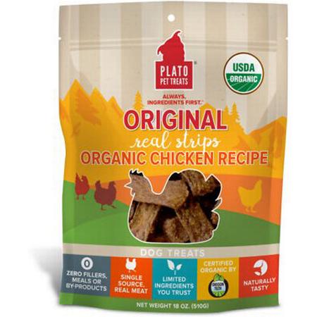Real Strips Organic Chicken Meat Bar Dog Treats
