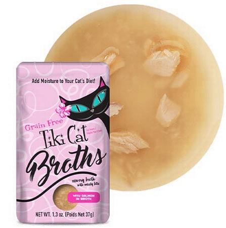 Tiki Cat Broths with Salmon