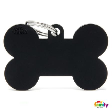 X-Large Black Bone Aluminum Tag