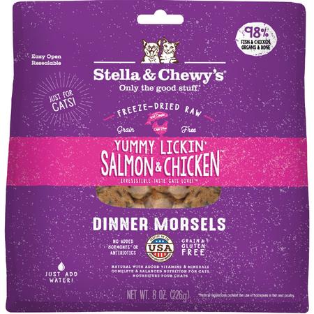 Yummy Lickin' Salmon And Chicken Freeze Dried Dinner