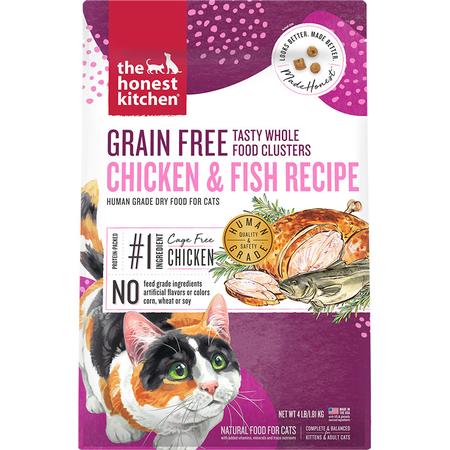The Honest Kitchen Grain Free Chicken & Whitefish Clusters Dry Cat Food