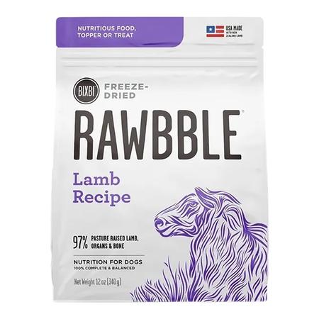 Rawbble Freeze Dried Dog Food Lamb Recipe