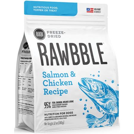 Rawbble Freeze Dried Dog Food Chicken & Salmon Recipe