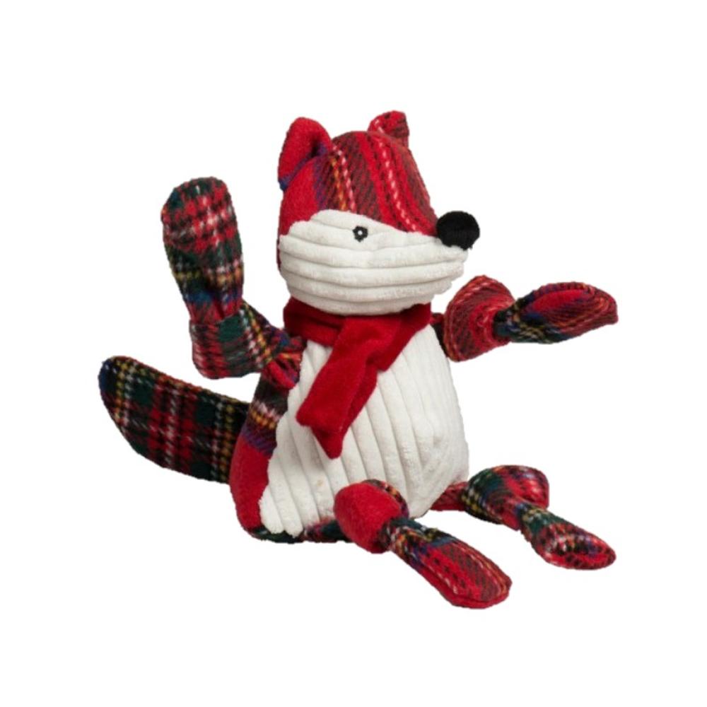 Tartan Tidings Fox Knottie® Dog Toy