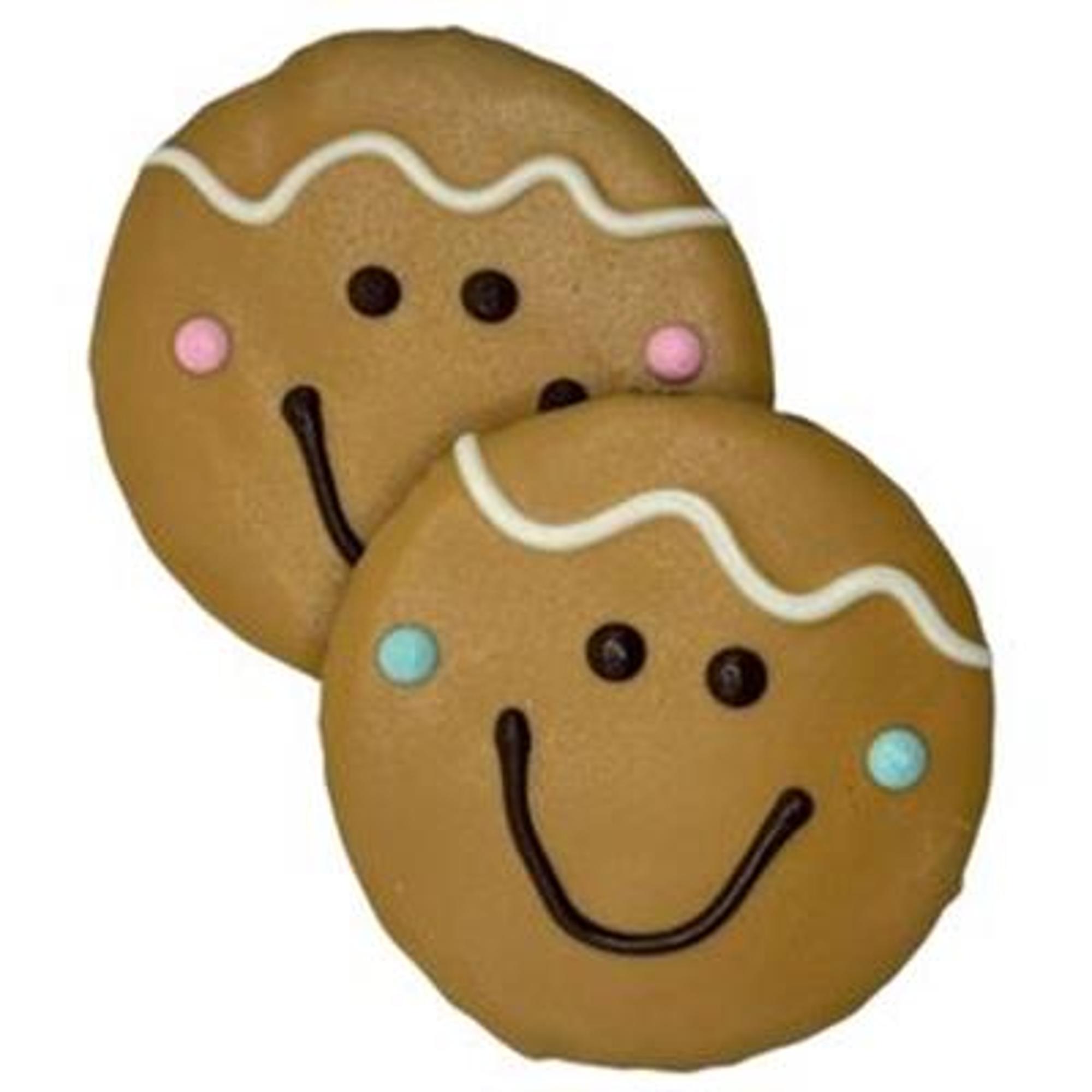 Gingerbread Face Holiday Cookie