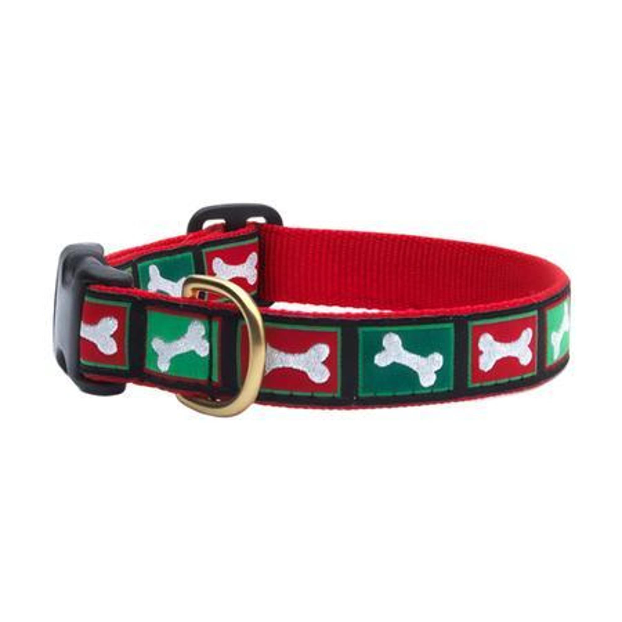 Christmas Bones Dog Collar