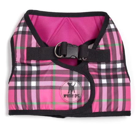 Pink Plaid Harness X-small