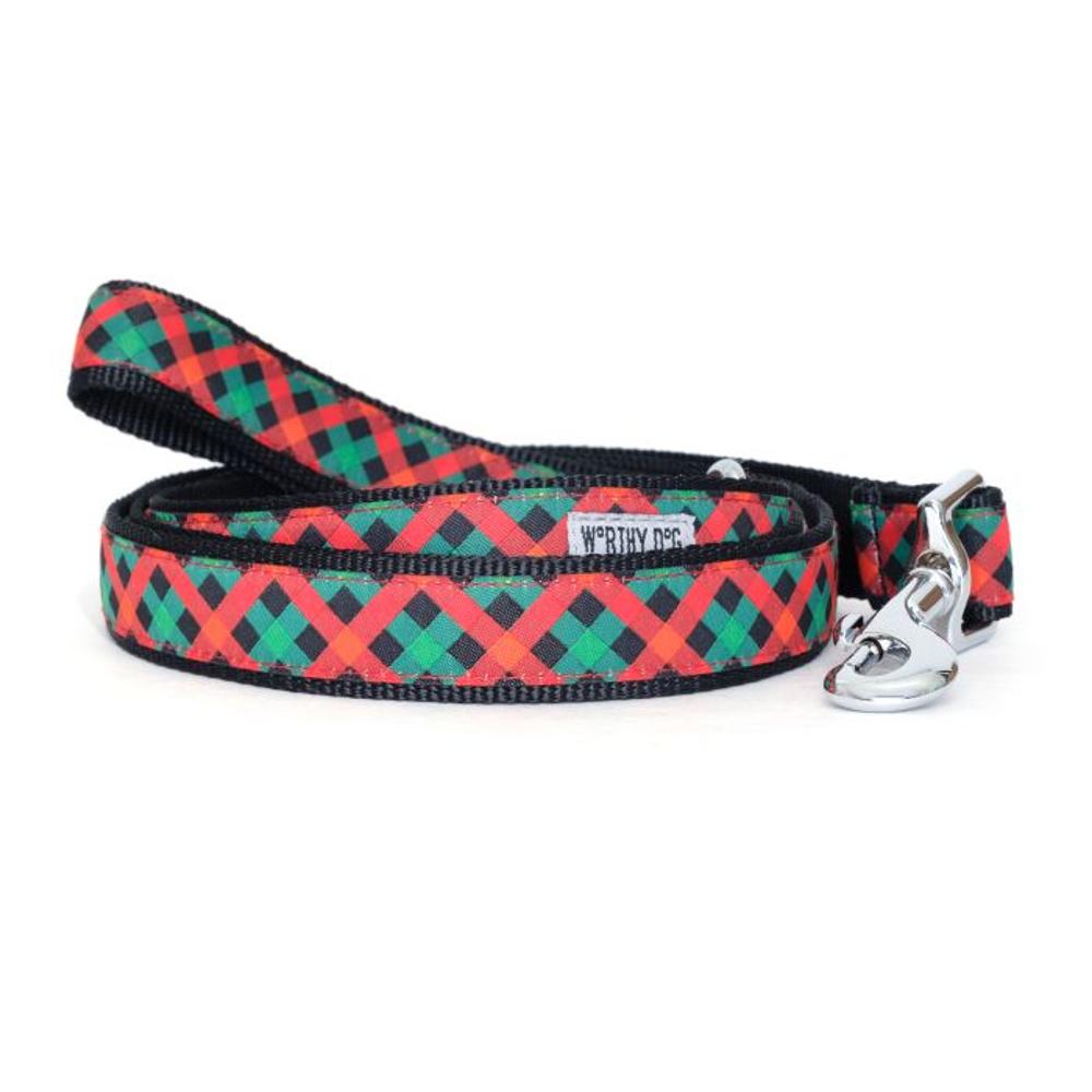 Holiday Check Dog Collar (Item #845851095948)