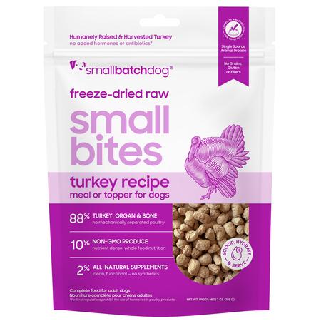 Freeze Dry Small Bites Turkey 7 Oz