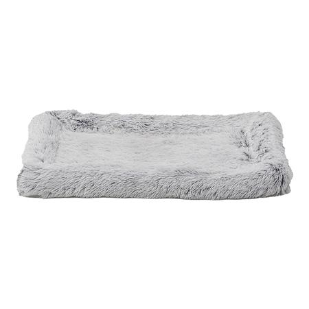 Grey Cuddle Crate Pet Bed