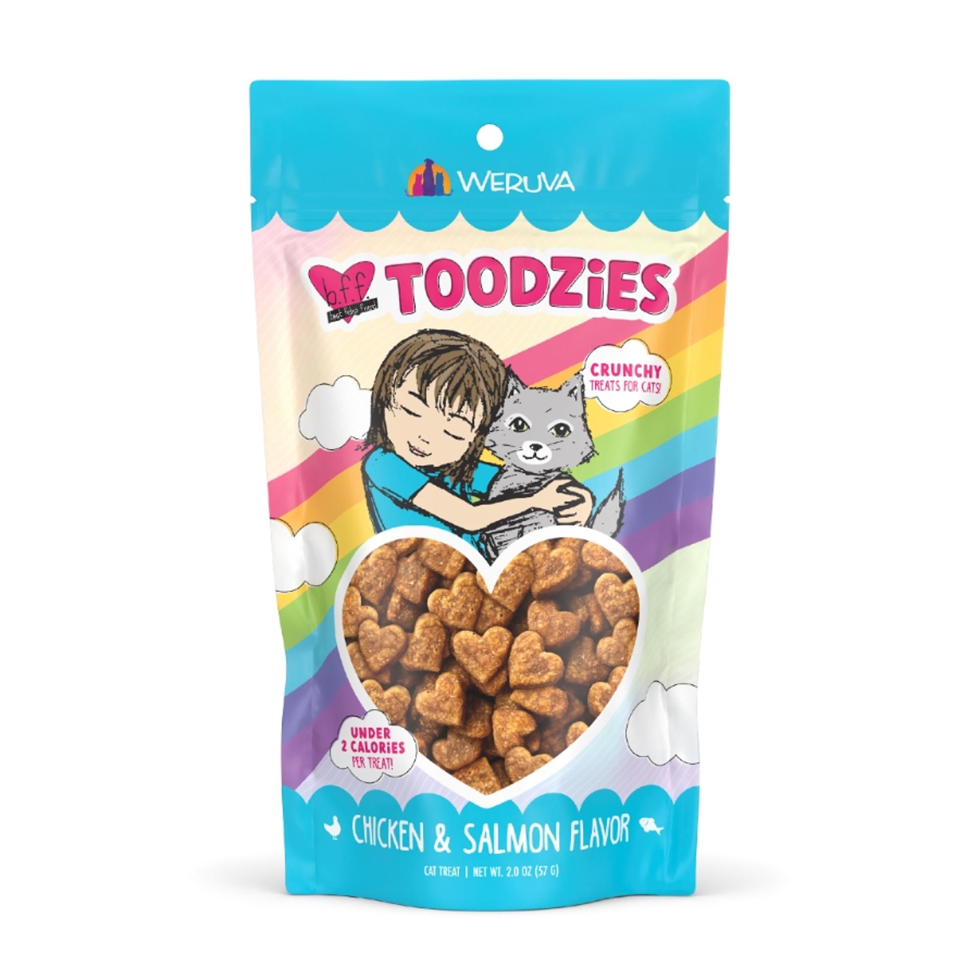 BFF Toodzies Chicken & Salmon Flavor Crunchy Cat Treats