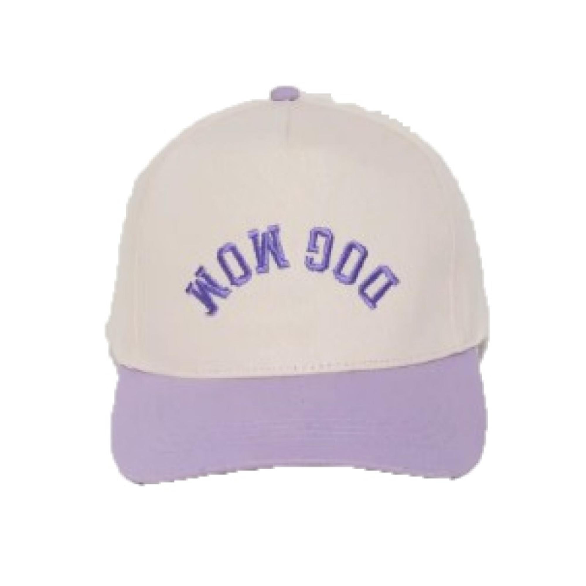 Dog Mom Upside Down Baseball Cap - Lavender