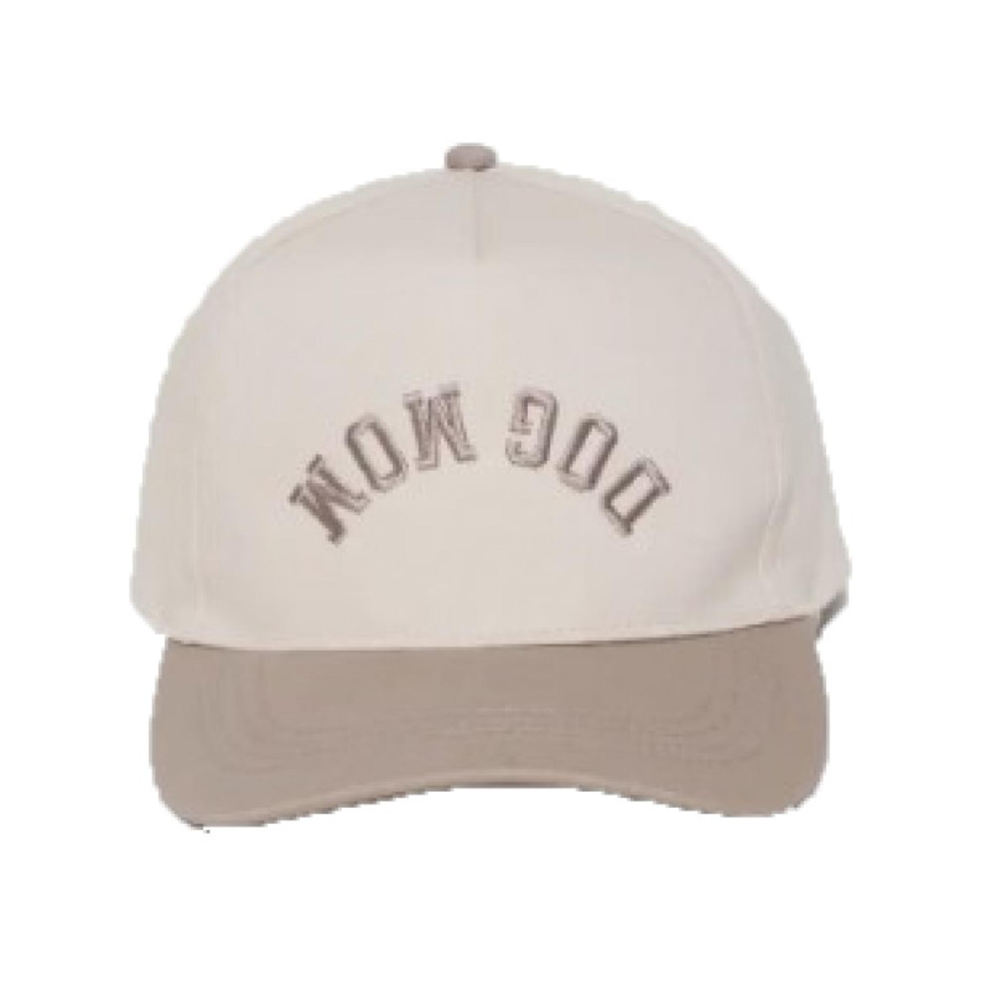Dog Mom Upside Down Baseball Cap - Beige