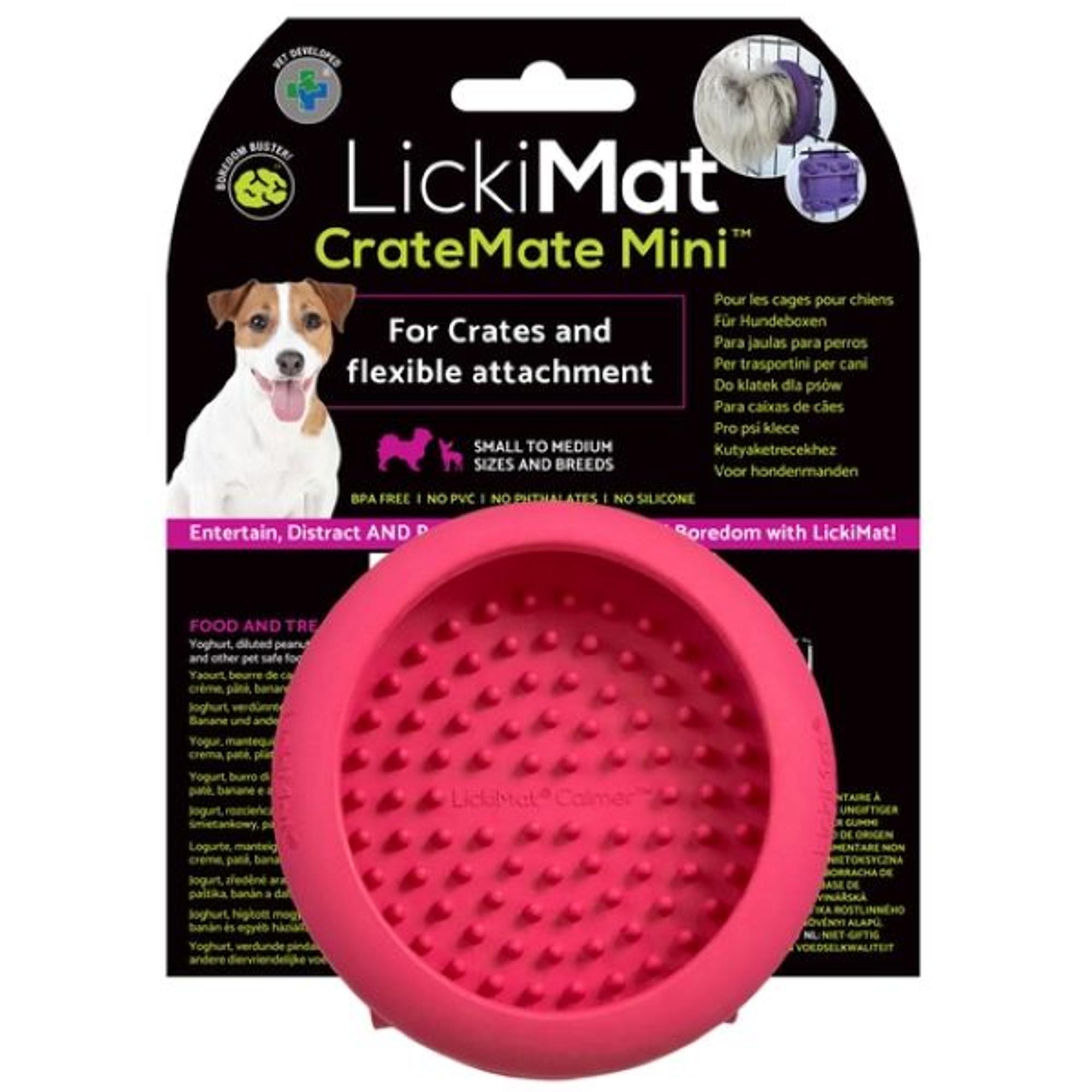 Lickimat Cratemate Mini Pink