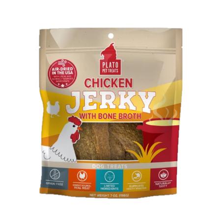 Chicken Jerky with Bone Broth